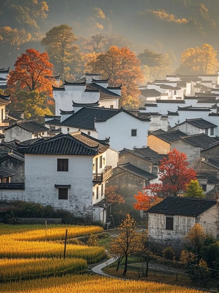 答应我❗秋天一定要来一次徽州塔川🍂_5_标叔在路上_徽州-赏秋-国庆特辑-来自52tours 我爱旅游网